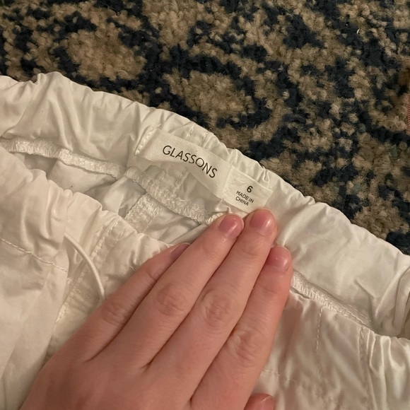 Glassons Cotton Cargo Midi Skirt in Milk White - Picture 1 of 2